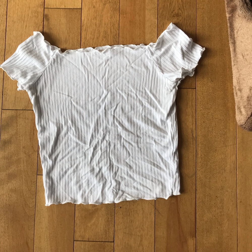 White off the shoulder top